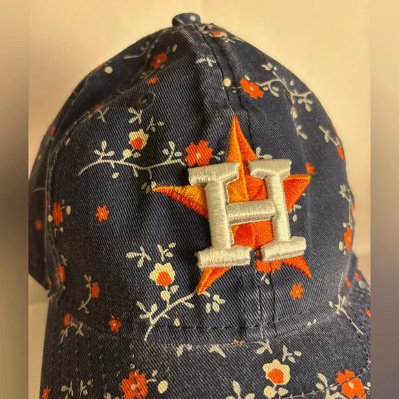 New Era Rare Floral Print Houston Astros Cap Kids Youth Size - Picture 6 of 6